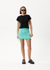 AFENDS Womens See You - Mini Skirt - Powder Blue - Afends womens see you   mini skirt   powder blue 