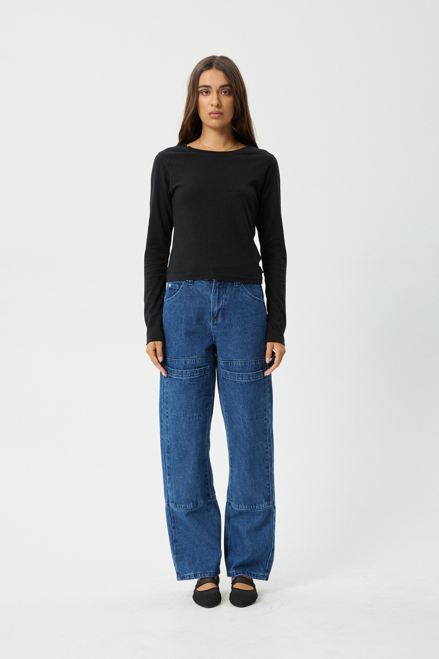 AFENDS Womens Elevate - Long Sleeve Tee - Black