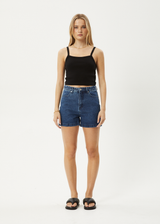 AFENDS Womens Seventy Threes - Denim Short - Authentic Blue - Afends womens seventy threes   denim short   authentic blue