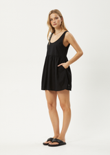 AFENDS Womens Jesse - Mini Dress - Black - Afends womens jesse   mini dress   black