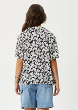 AFENDS Womens Benny - Short Sleeve Shirt - Black Daisy - Afends womens benny   short sleeve shirt   black daisy 