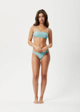 AFENDS Womens Adi - Bikini Bottoms - Blue Stripe - Afends womens adi   bikini bottoms   blue stripe 