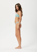 AFENDS Womens Adi - Bikini Bottoms - Blue Stripe - Afends womens adi   bikini bottoms   blue stripe 