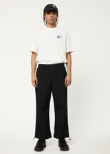 AFENDS Mens Floodlights - Spray Pant - Black - Afends mens floodlights   spray pant   black