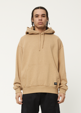 AFENDS Mens All Day - Relaxed Hoodie - Tan - Afends mens all day   relaxed hoodie   tan 
