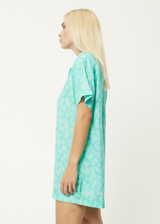 AFENDS Womens Benny Kokomo - Playsuit - Jade Daisy - Afends womens benny kokomo   playsuit   jade daisy 
