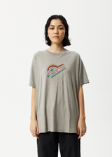 AFENDS Womens Day Dream Slay - Oversized Graphic Tee - Olive - Afends womens day dream slay   oversized graphic tee   olive