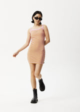 AFENDS Womens Jain Taylor - Mini Dress - Candy Stripe - Afends womens jain taylor   mini dress   candy stripe 