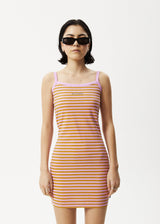 AFENDS Womens Jain Taylor - Mini Dress - Candy Stripe - Afends womens jain taylor   mini dress   candy stripe 