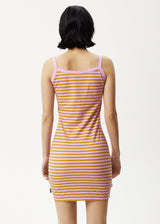 AFENDS Womens Jain Taylor - Mini Dress - Candy Stripe - Afends womens jain taylor   mini dress   candy stripe 