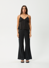 AFENDS Womens Gemma - Cupro Cami Top - Black - Afends womens gemma   cupro cami top   black