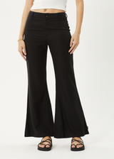AFENDS Womens Birkin - Flares - Black - Afends womens birkin   flares   black