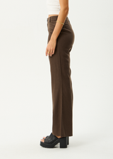 AFENDS Womens Birkin - Flares - Coffee - Afends womens birkin   flares   coffee