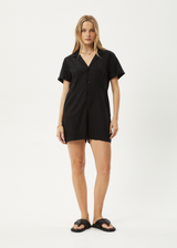 AFENDS Womens Kokomo - Playsuit - Black - Afends womens kokomo   playsuit   black 