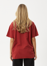AFENDS Womens Island - Oversized Tee - Ketchup - Afends womens island   oversized tee   ketchup