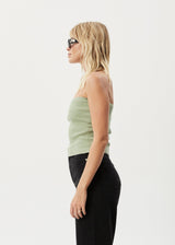 AFENDS Womens Weekend - Knit Tube Top - Eucalyptus - Afends womens weekend   knit tube top   eucalyptus 