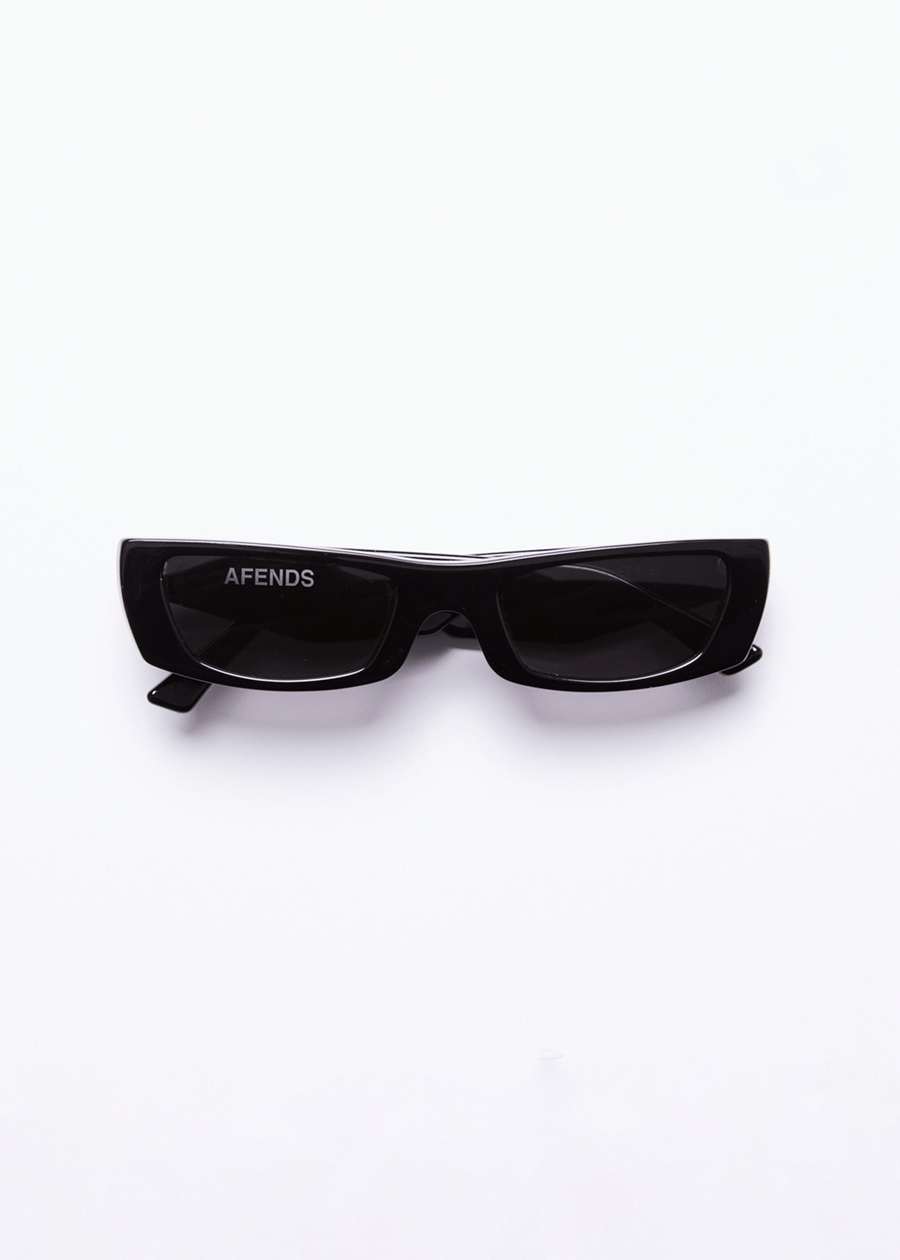 AFENDS Unisex Jet Fuel - Sunglasses - Gloss Black 