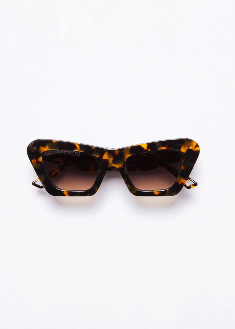 AFENDS Unisex Sundae Driver - Sunglasses - Brown Shell