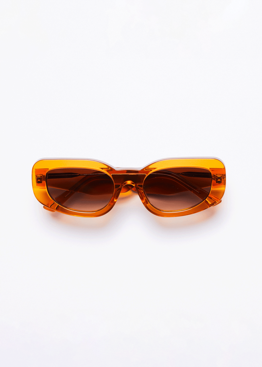 AFENDS Unisex Super Haze - Sunglasses - Clear Orange 