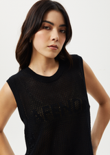 AFENDS Womens Ryder - Knit Tank - Black - Afends womens ryder   knit tank   black 