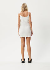AFENDS Womens Calm - Seersucker Mini Dress - White - Afends womens calm   seersucker mini dress   white 