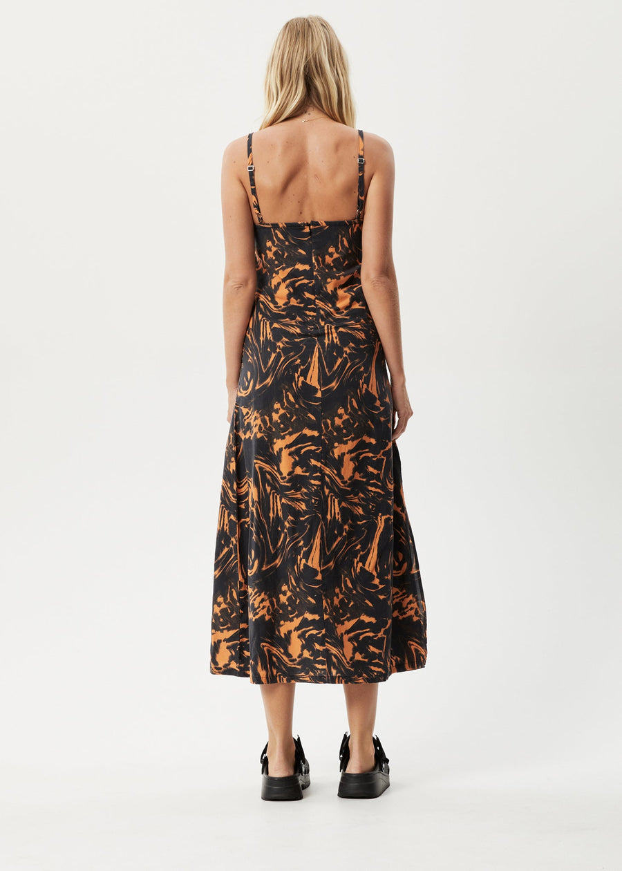 AFENDS Womens Marble - Maxi Dress - Black 