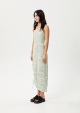 AFENDS Womens Paisley Muse - Maxi Dress - Eucalyptus - Afends womens paisley muse   maxi dress   eucalyptus 