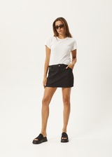 AFENDS Womens Lexi - Cargo Mini Skirt - Washed Black - Afends womens lexi   cargo mini skirt   washed black 