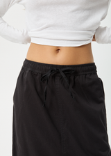 AFENDS Womens Fuji - Maxi Skirt - Black - Afends womens fuji   maxi skirt   black 