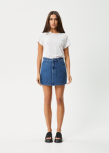 AFENDS Womens Georgia - Denim Skirt - Authentic Blue - Afends womens georgia   denim skirt   authentic blue