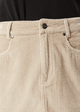 AFENDS Womens Paradise - Corduroy Skirt - Dark Ecru - Afends womens paradise   corduroy skirt   dark ecru 