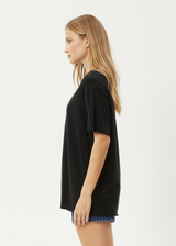 AFENDS Womens Slay - Oversized Tee - Black - Afends womens slay   oversized tee   black