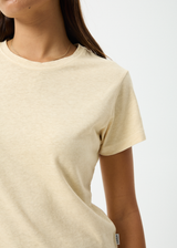 AFENDS Womens Carmen - Baby Tee - Sand - Afends womens carmen   baby tee   sand