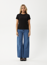 AFENDS Womens Eden - Regular Tee - Black - Afends womens eden   regular tee   black