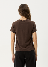 AFENDS Womens Eden - Regular Tee - Coffee - Afends womens eden   regular tee   coffee