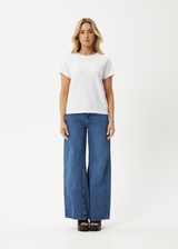 AFENDS Womens Eden - Regular Tee - White - Afends womens eden   regular tee   white