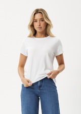 AFENDS Womens Eden - Regular Tee - White - Afends womens eden   regular tee   white