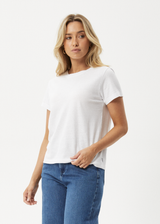 AFENDS Womens Eden - Regular Tee - White - Afends womens eden   regular tee   white