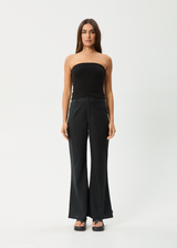AFENDS Womens Jamie - Rib Tube Top - Black - Afends womens jamie   rib tube top   black