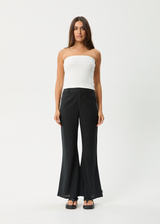 AFENDS Womens Jamie - Rib Tube Top - White - Afends womens jamie   rib tube top   white