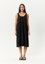 AFENDS Womens Jesse - Midi Dress - Black - Afends womens jesse   midi dress   black