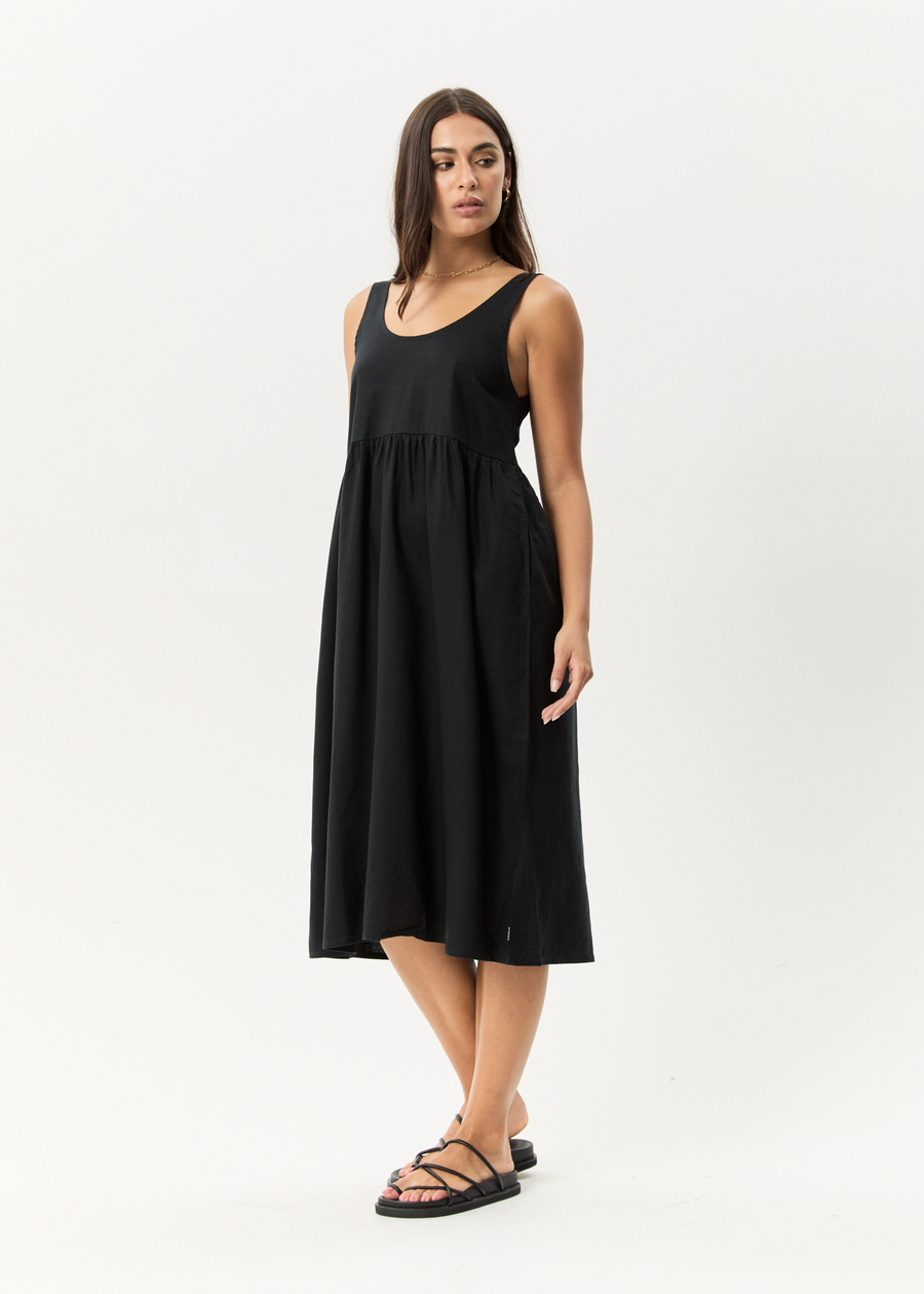 AFENDS Womens Jesse - Midi Dress - Black