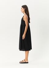 AFENDS Womens Jesse - Midi Dress - Black - Afends womens jesse   midi dress   black