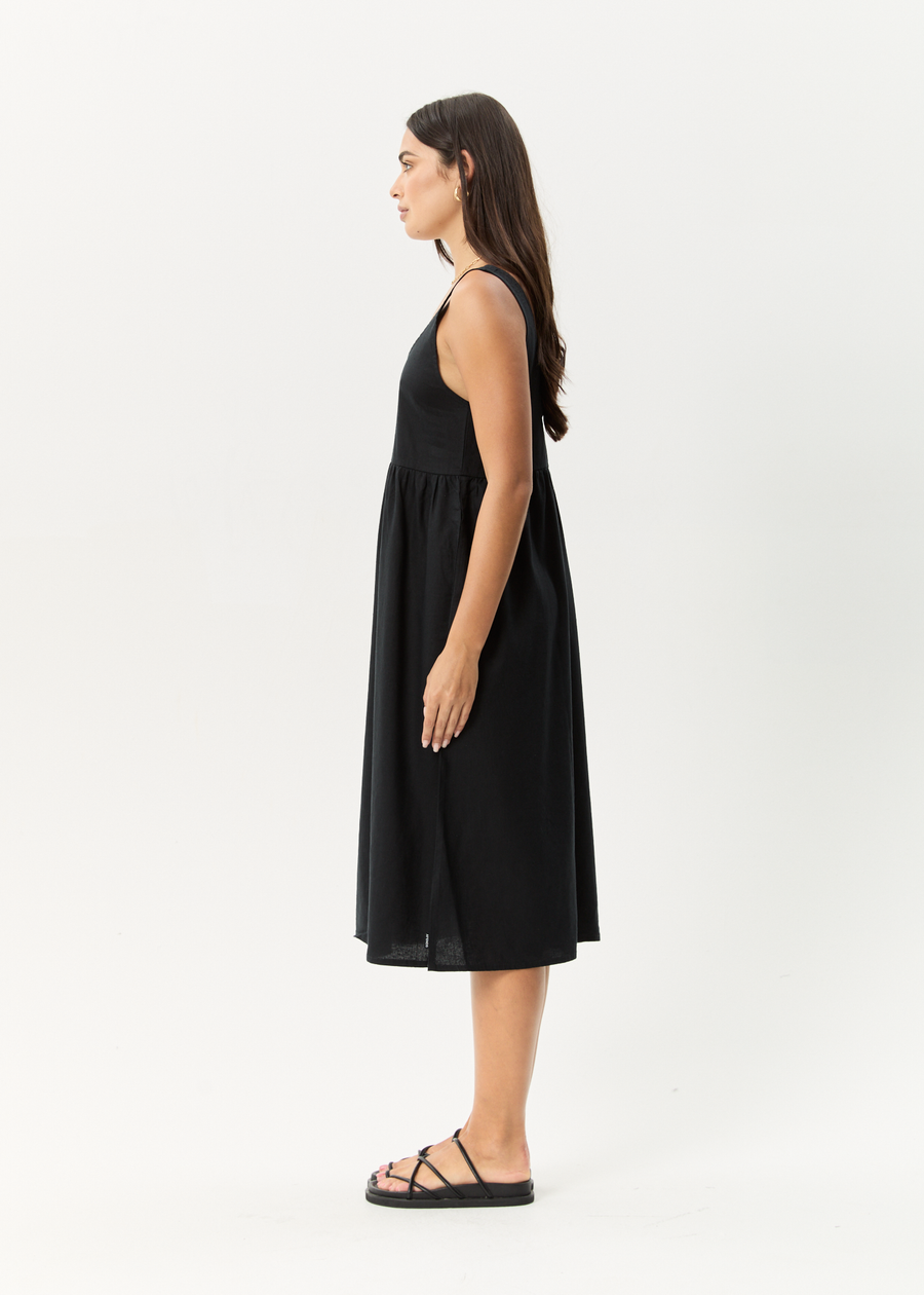 AFENDS Womens Jesse - Midi Dress - Black
