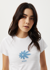 AFENDS Womens Petal - Baby Tee - White - Afends womens petal   baby tee   white