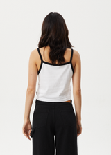 AFENDS Womens Nova - Cropped Singlet - White - Afends womens nova   cropped singlet   white 