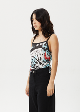 AFENDS Womens Dossy - Sheer Cami - Black - Afends womens dossy   sheer cami   black 
