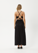 AFENDS Womens Grace - Cupro Maxi Dress - Black - Afends womens grace   cupro maxi dress   black 