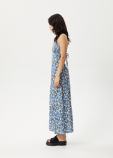 AFENDS Womens Petal - Maxi Dress - Lake Floral - Afends womens petal   maxi dress   lake floral 