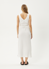 AFENDS Womens Focus - Seersucker Maxi Dress - Off White - Afends womens focus   seersucker maxi dress   off white